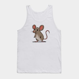 Cute Mouse Drawing Tank Top